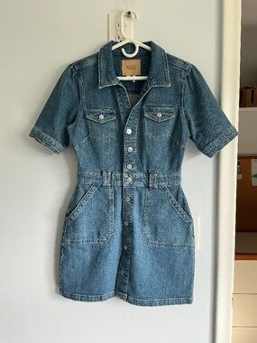 PAIGE Denim Button Front  Mini Dress - Medium - Excellent Condition